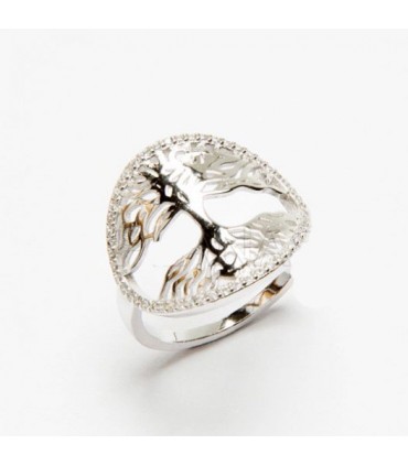 Anillo árbol de la vida en plata de ley 925