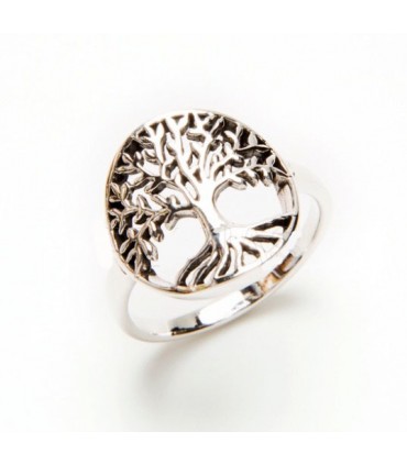 Anillo árbol de la vida en Plata de Ley 925