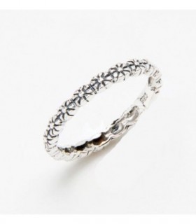 Anillo flor en Plata de Ley 925
