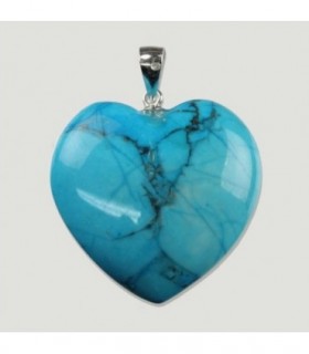 Colgante Turquesa en plata de ley 925