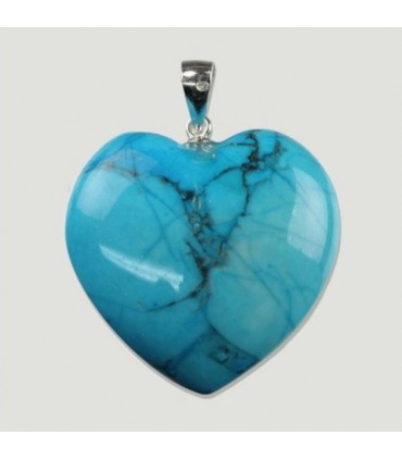 Colgante Turquesa en plata de ley 925