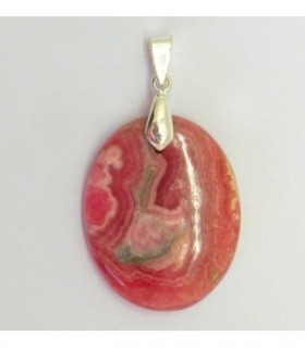Colgante Rodocrosita en plata de ley 925