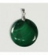 Colgante Malaquita en plata de ley 925