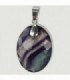 Colgante Fluorita en plata de ley 925