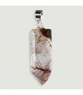 Colgante Cuarzo Rutilo en plata de ley 925