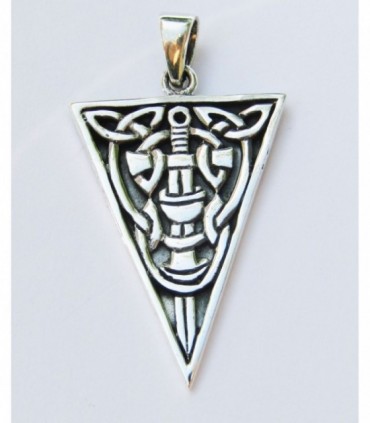 Colgante Triángulo en Plata de Ley 925