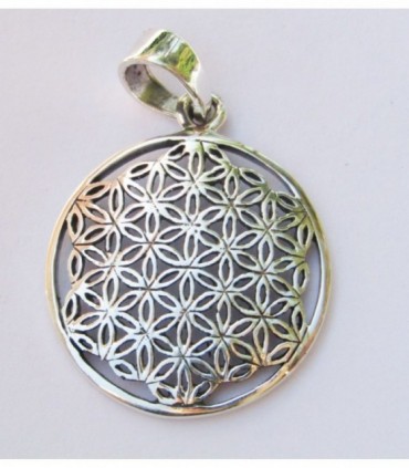 Colgante flor de la vida en Plata de Ley 925
