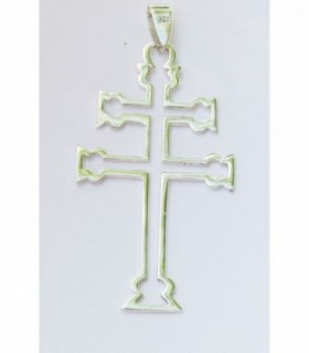 Colgante Cruz Caravaca en Plata de Ley 925