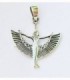 Colgante Diosa Egipcia en Plata de Ley 925