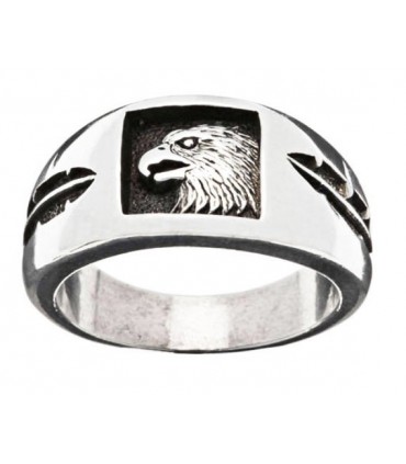 Anillo aguila en plata de ley 925