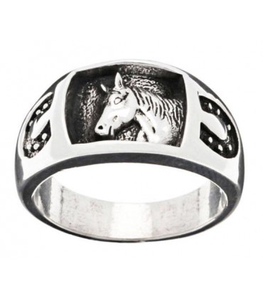 Anillo caballo en plata de ley 925