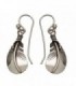 Pendientes plumax en plata de ley 925