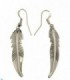 Pendientes plumas en plata de ley 925