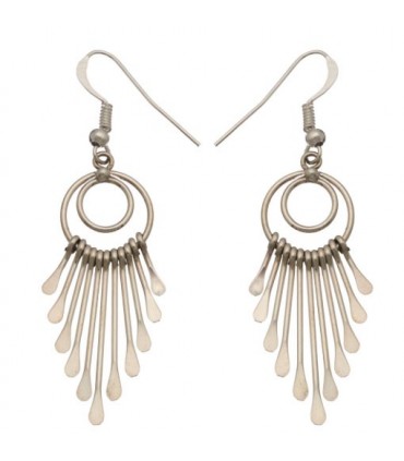 Pendiente arc en plata de ley 925