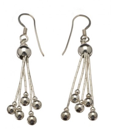 Pendiente silv en plata de ley 925