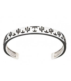Pulsera cactus en plata de ley 925