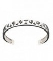 Pulsera cactus en plata de ley 925