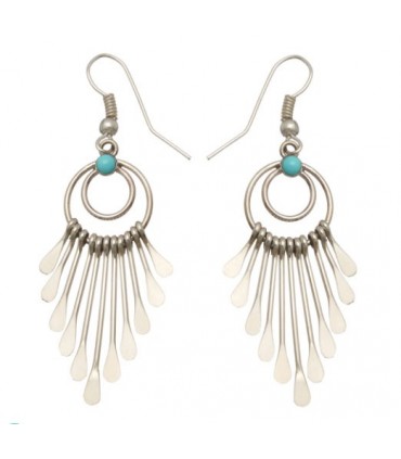 Pendiente saq en plata de ley 925