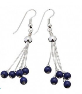 Pendiente bal en plata de ley 925