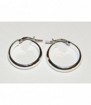 Aros ros en plata de ley 925