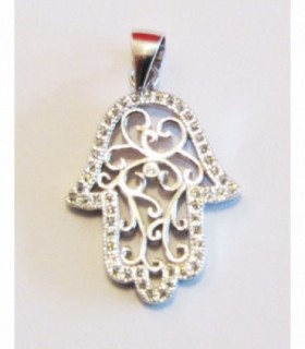 Colgante fatima en plata de ley 925