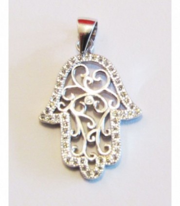 Colgante fatima en plata de ley 925