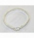 Pulsera sneck en plata de ley 925