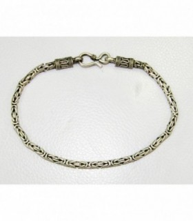 Pulsera etnica3 en plata de ley 925