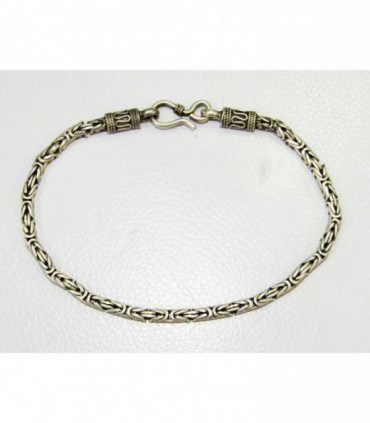 Pulsera etnica3 en plata de ley 925