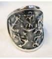 Anillo ancla5 en plata de ley 925