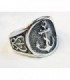 Anillo ancla2 en plata de ley 925
