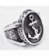 Anillo ancla en plata de ley 925