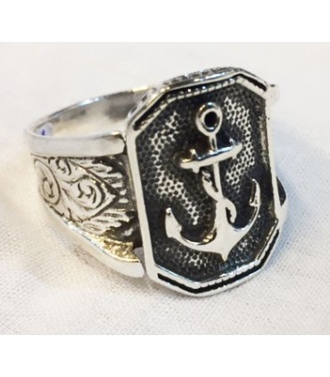 Anillo anc ancho en plata de ley 925