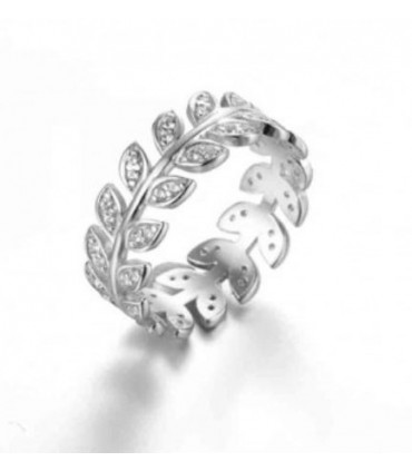 Anillo feuil en plata de ley 925