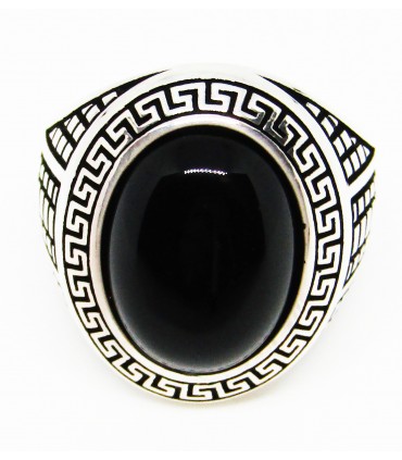 Anillo black x en plata de ley 925