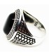 Anillo black x en plata de ley 925