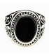 Anillo black en plata de ley 925