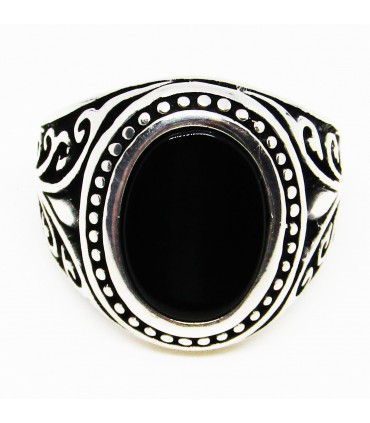 Anillo black en plata de ley 925