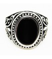 Anillo black en plata de ley 925