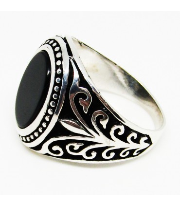 Anillo black en plata de ley 925
