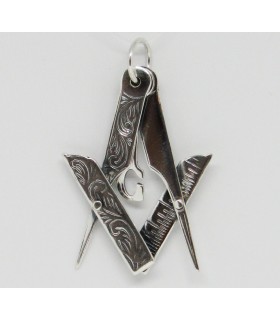 Colgante iluminati en plata de ley 925