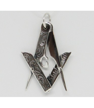 Colgante iluminati en plata de ley 925