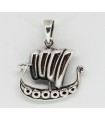 Colgante barco en plata de ley 925