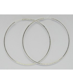 Aros lis en plata de ley 925