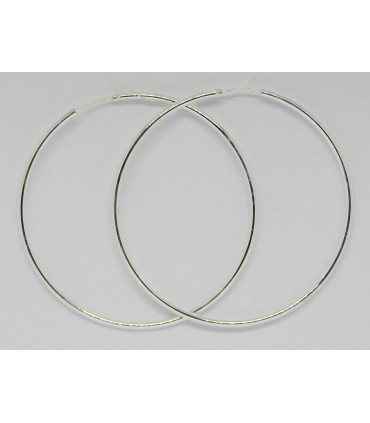 Aros lis en plata de ley 925