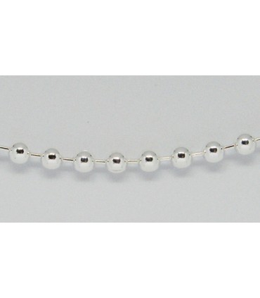 Cadena bow en plata de ley 925