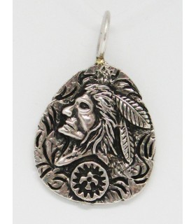 Colgante sioux en plata de ley 925