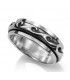 Anillo ola en plata de ley 925