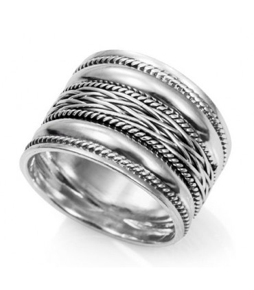 Anillo troca en plata de ley 925
