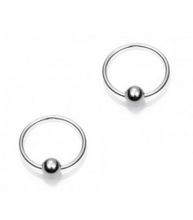 Aro liso en plata de ley 925